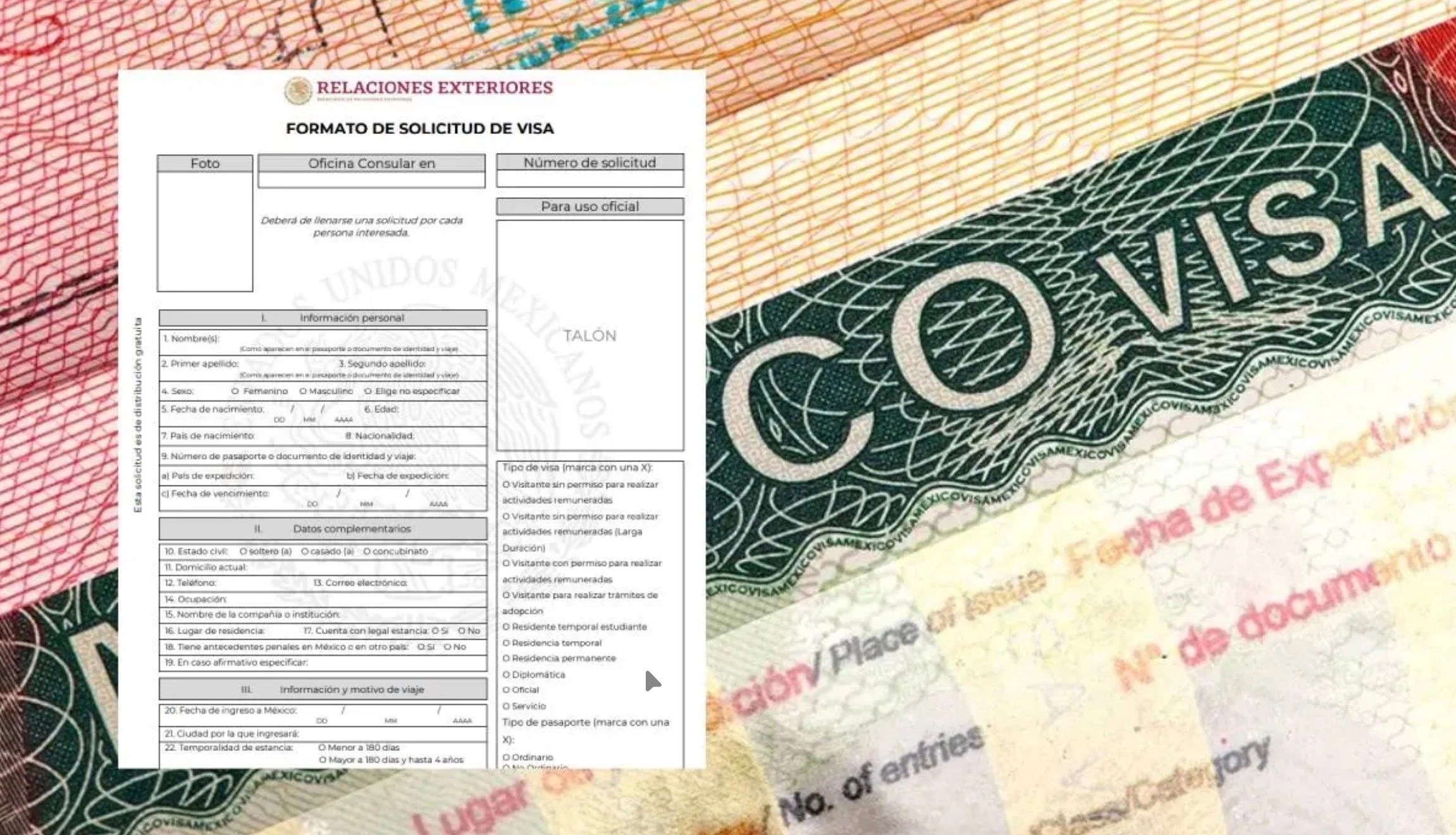 Visas para México