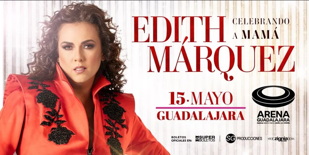 Edith Márquez celebrando a mama