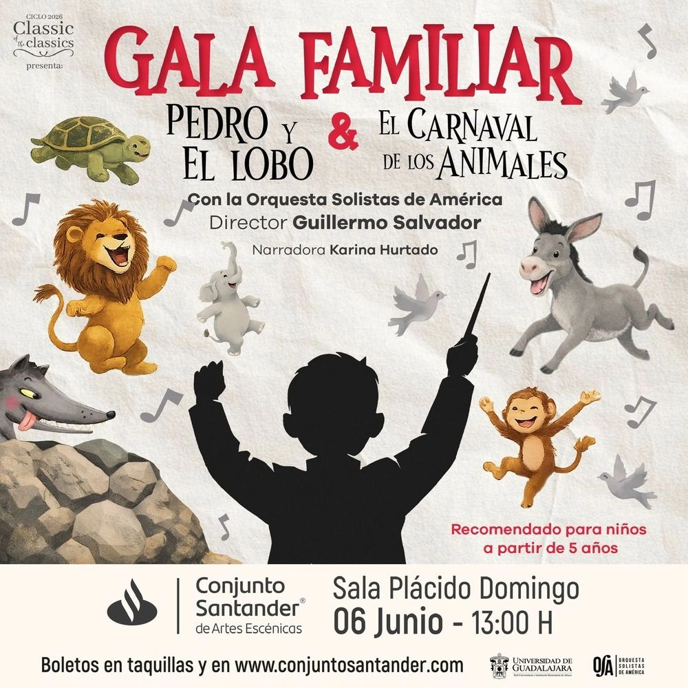 Gala familiar: Pedro y el lobo y el Carnaval de los animales